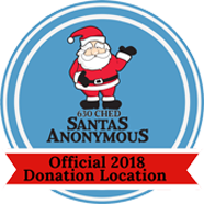 logo for 630 CHED Santas Anonymous drop off point at Sharek & Co.